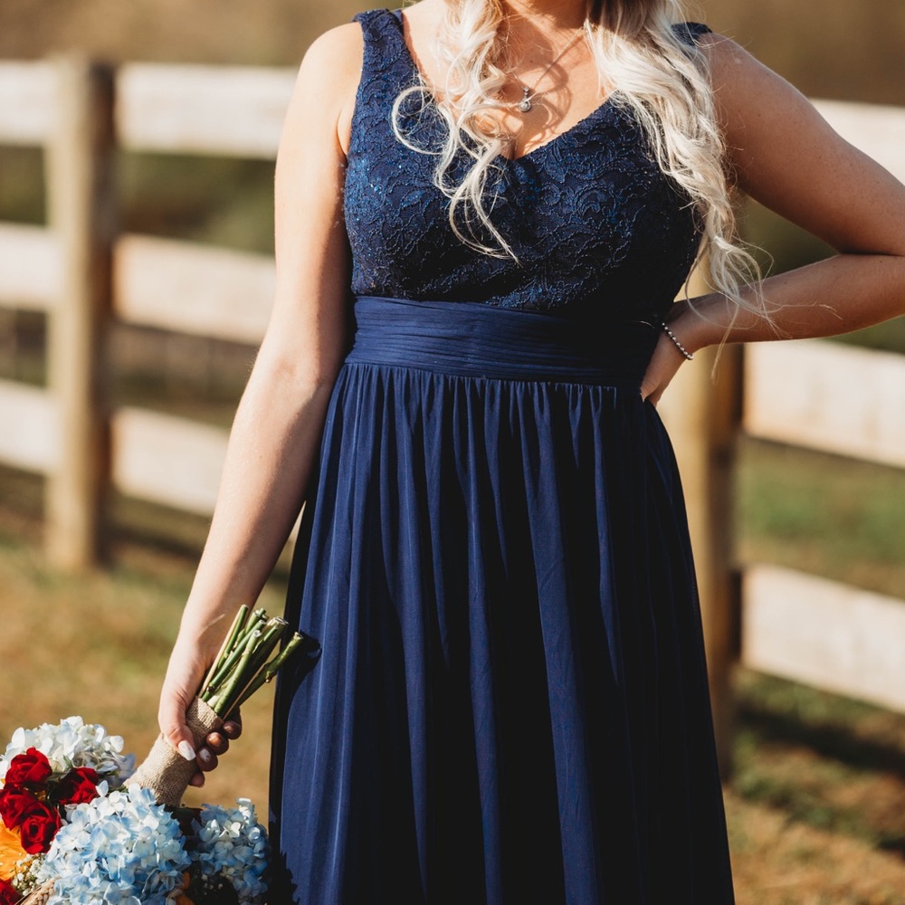 Beautiful Navy Formal Dress